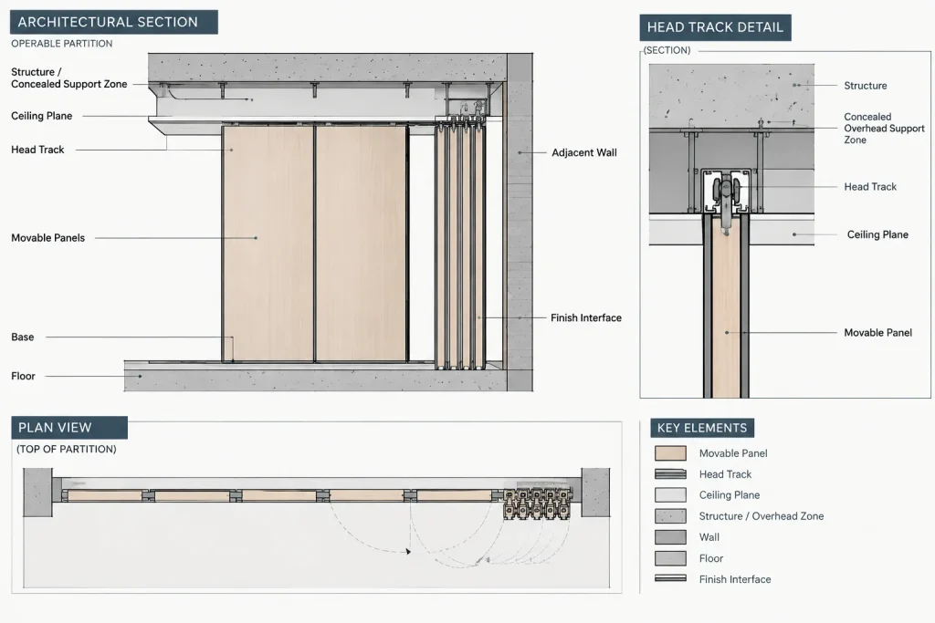 How to Draft and Coordinate Operable Partitions in Architectural CAD architectural CAD illustration