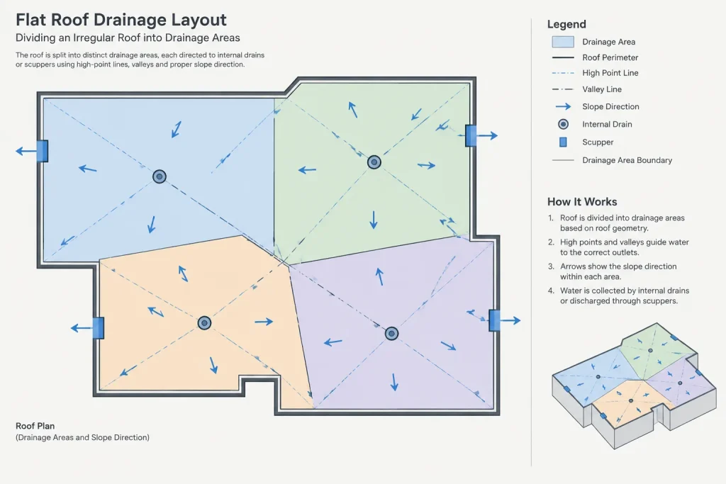 How to Draft and Coordinate Roof Drainage in Architectural CAD architectural CAD illustration