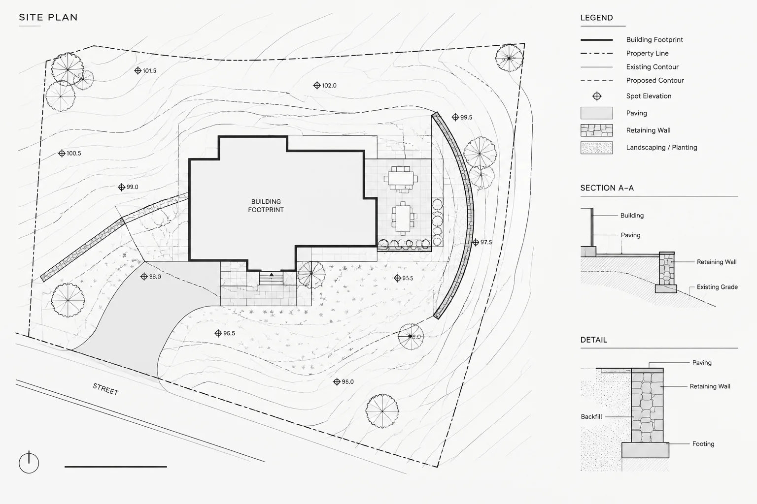 How to Draft and Coordinate Site Grading Contours in Architectural CAD