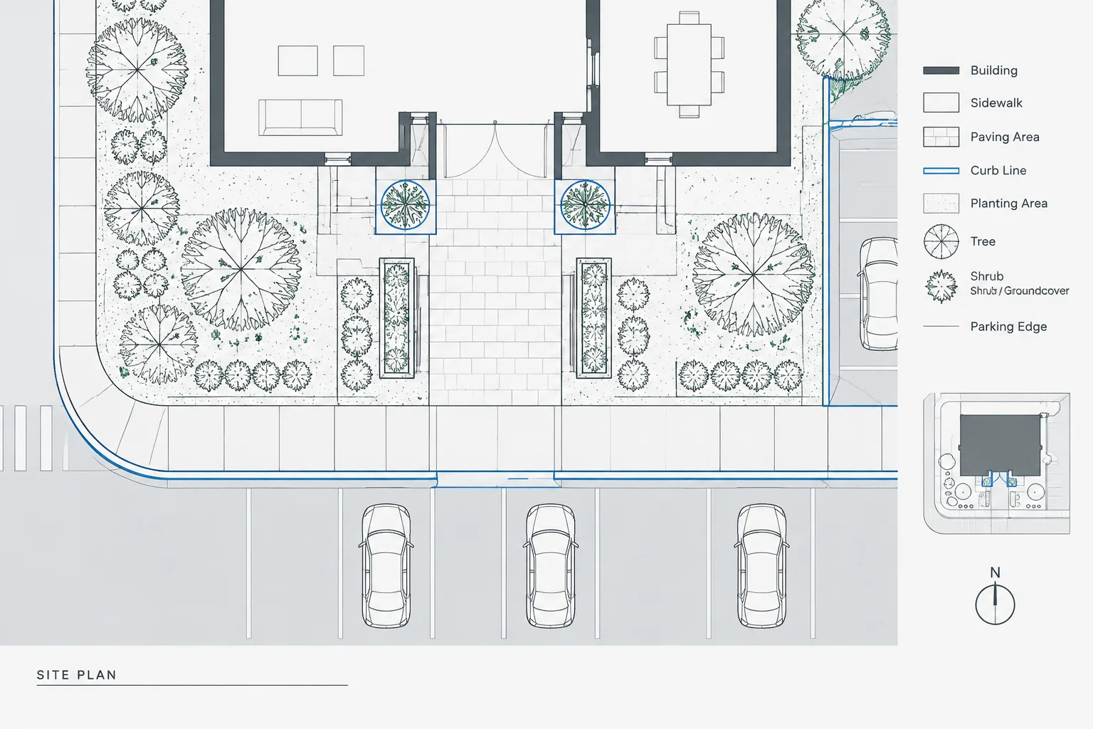 How to Draft Curbs, Sidewalks, and Paving Limits in Architectural CAD