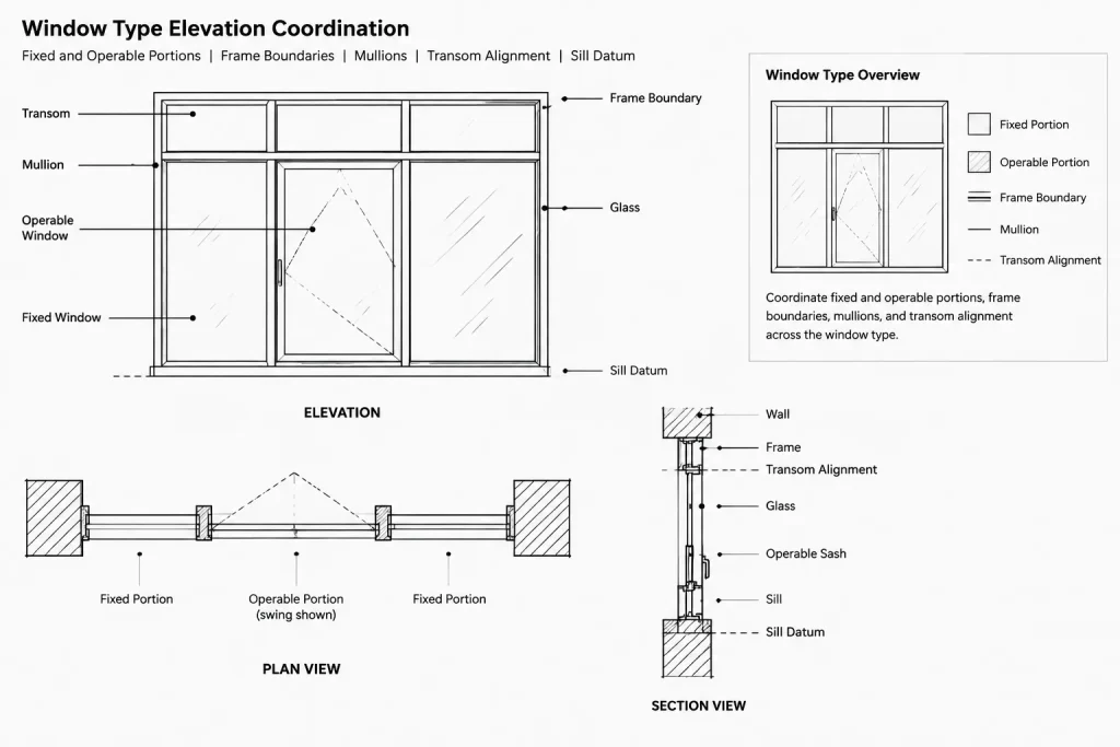 How to Draft Door and Window Type Elevations in Architectural CAD architectural CAD illustration
