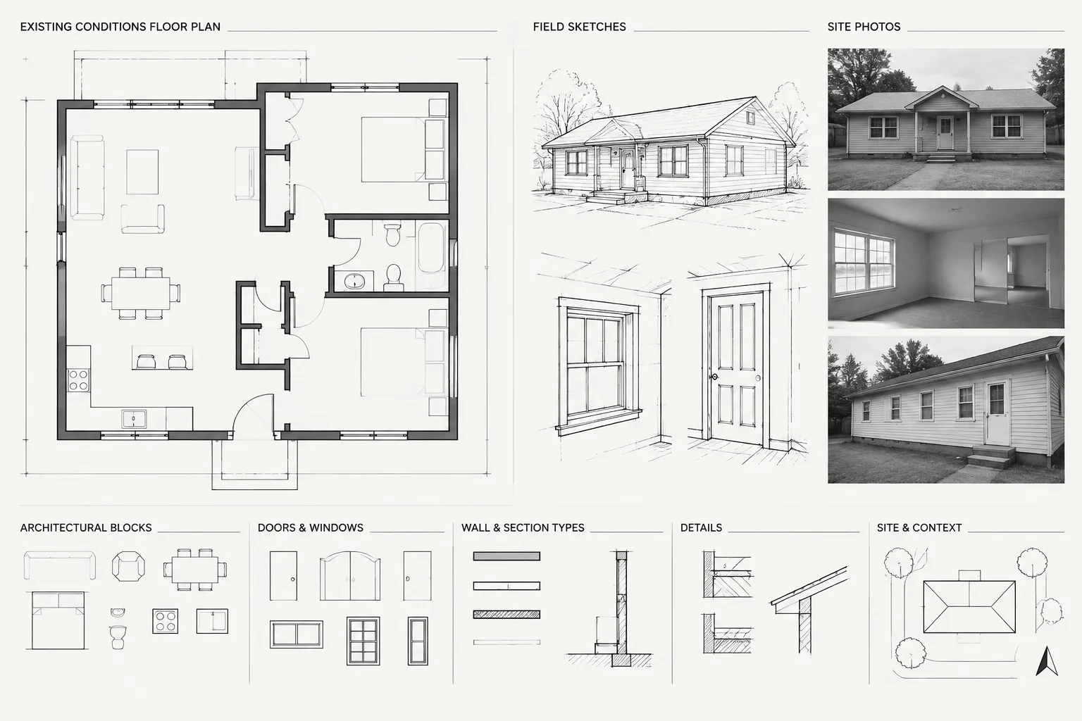 How to Draft Existing Conditions from Field Measurements in AutoCAD