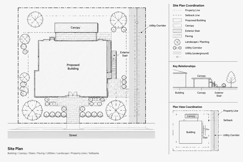 How to Draft Property Lines, Easements, and Setbacks in Architectural CAD architectural CAD illustration
