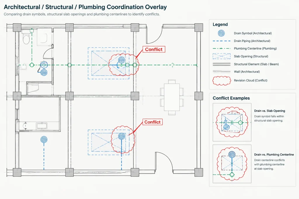 How to Draft Sloped Floors and Drainage in Architectural CAD architectural CAD illustration