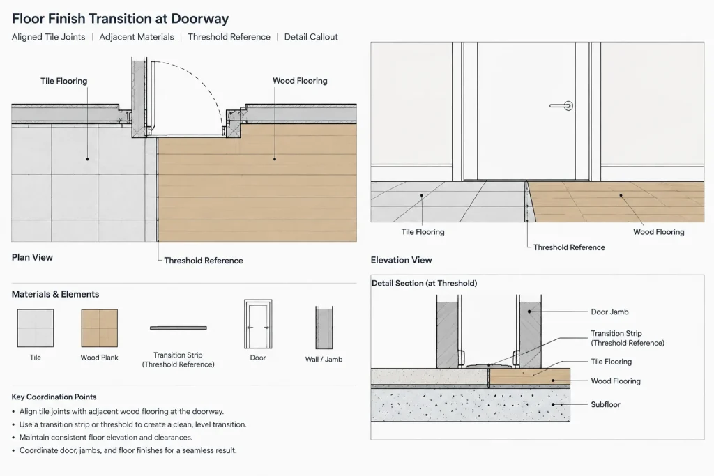 How to Draft Tile and Floor Finish Patterns in Architectural CAD architectural CAD illustration