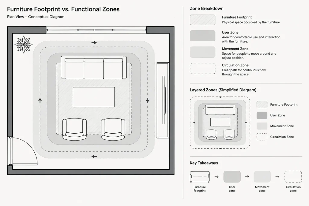 How to Draw and Coordinate Clearance Zones in Architectural CAD Plans architectural CAD illustration
