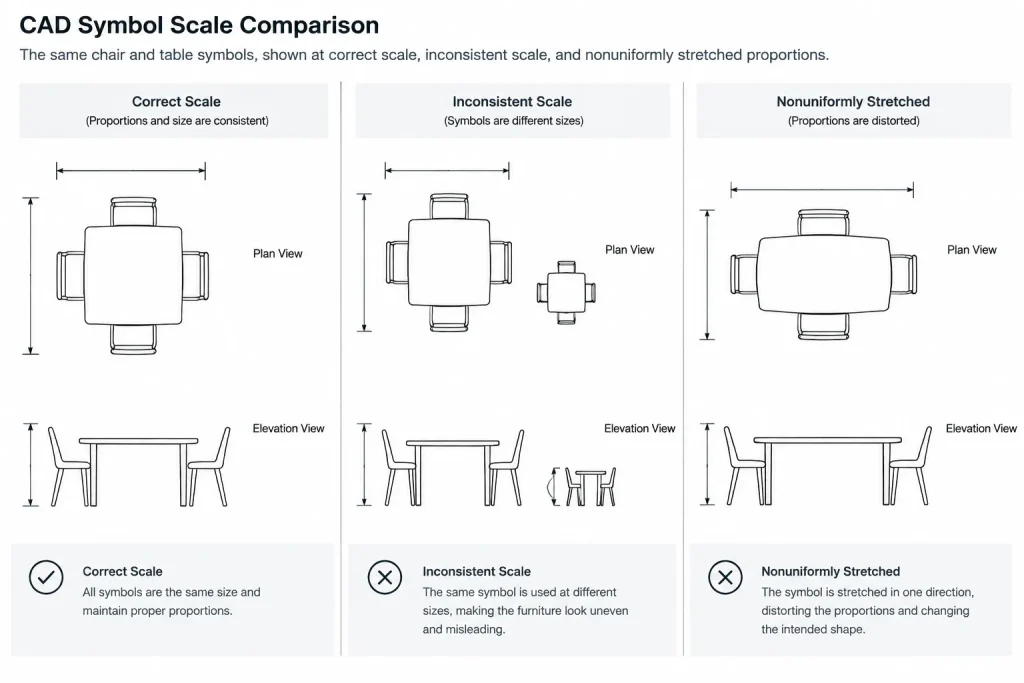 How to Evaluate Furniture CAD Blocks for Architectural Space Planning architectural CAD illustration