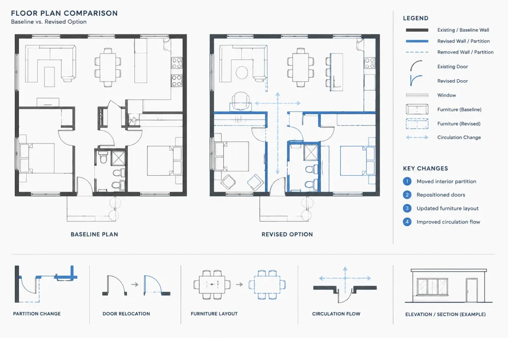 How to Manage Design Options in Architectural CAD Without Losing Control architectural CAD illustration