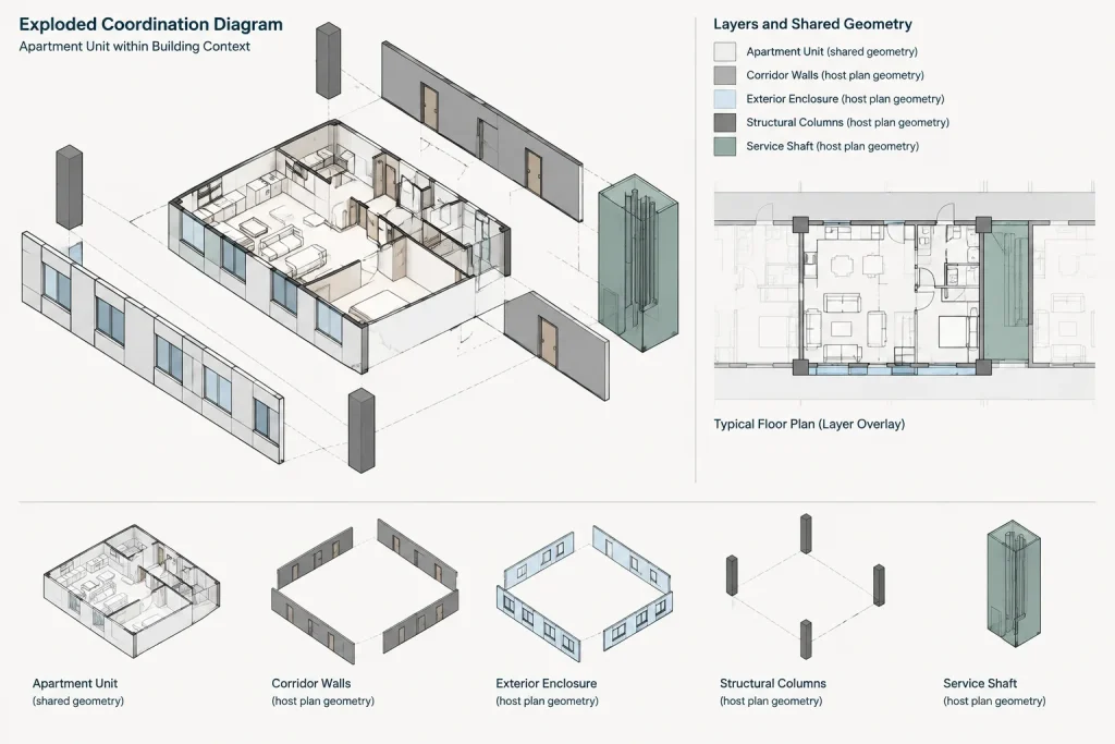 How to Manage Repeated Apartment and Hotel Room Plans in Architectural CAD architectural CAD illustration