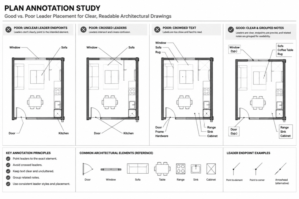 How to Organize Architectural Keynotes and Drawing Notes in CAD architectural CAD illustration