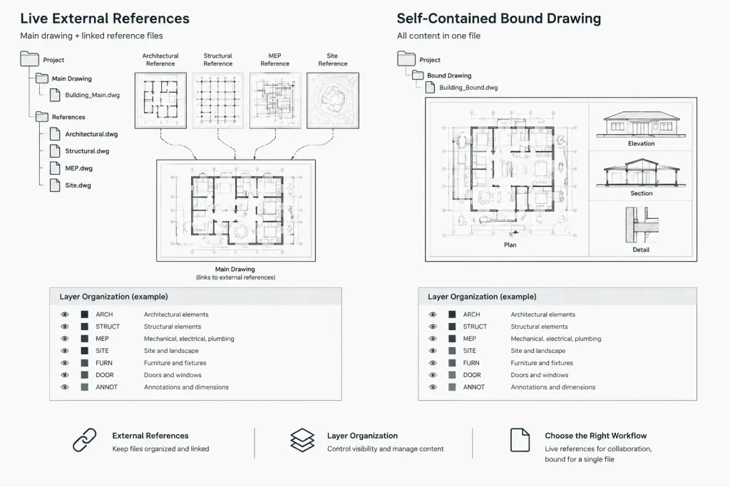 How to Package Architectural DWG Files for Handoff and Archiving architectural CAD illustration
