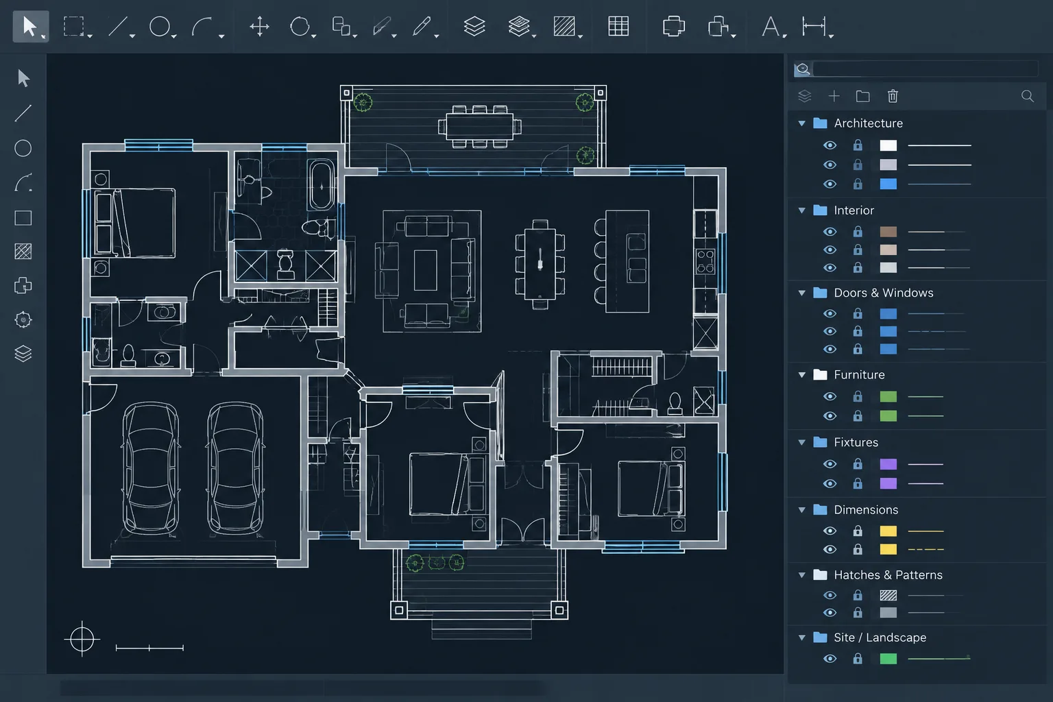Layer Filters in Architectural CAD: A Practical Workflow for Managing Complex Drawings architectural CAD illustration
