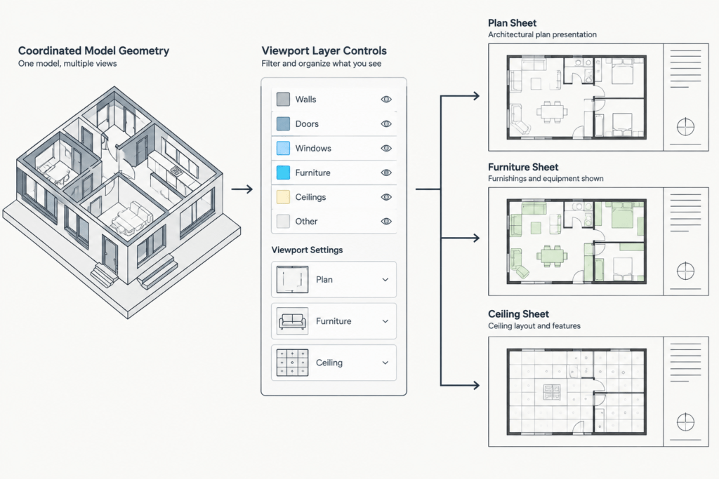 Model Space vs. Paper Space: A Practical Architectural CAD Sheet Workflow architectural CAD illustration