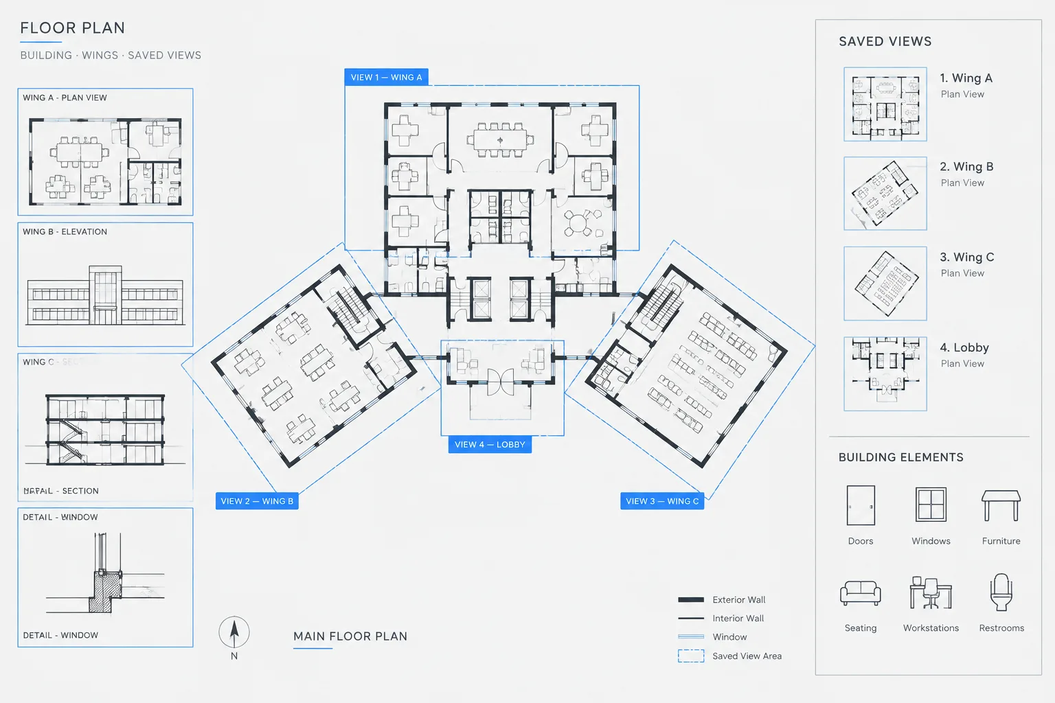 Named Views in Architectural CAD: A Practical Workflow for Navigating Large DWG Files