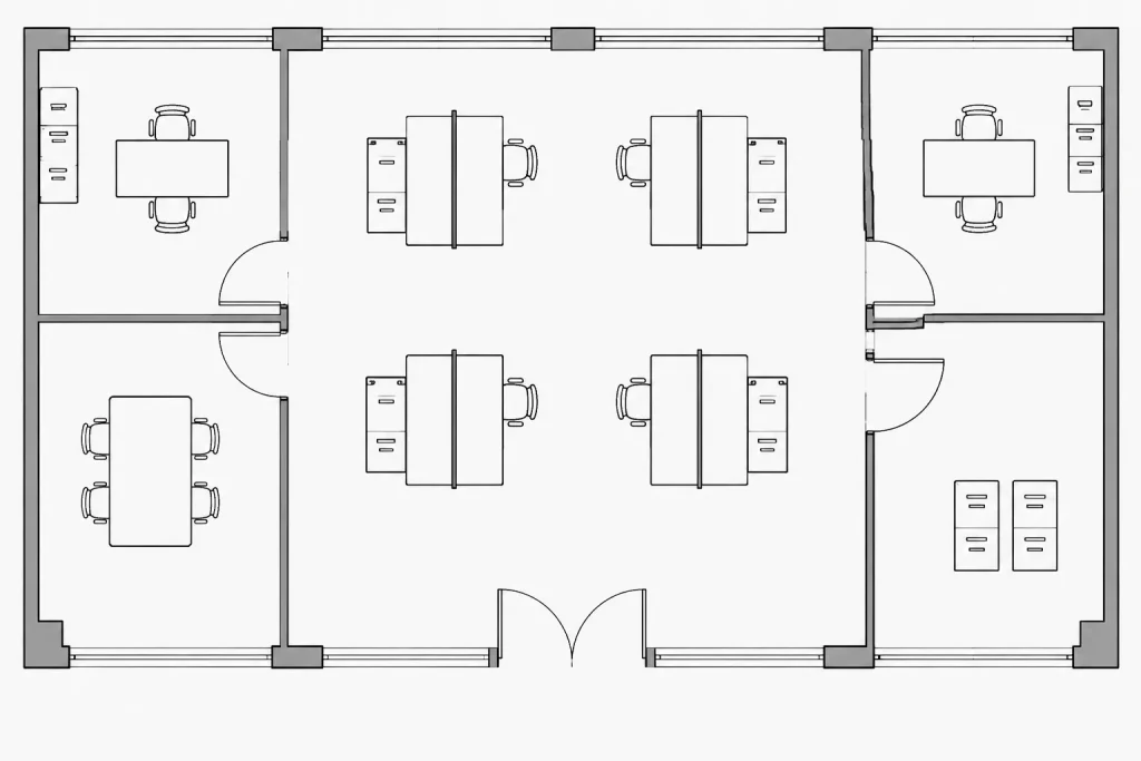 Office File Cabinets DWG Blocks: Free AutoCAD Drawing Download architectural CAD illustration