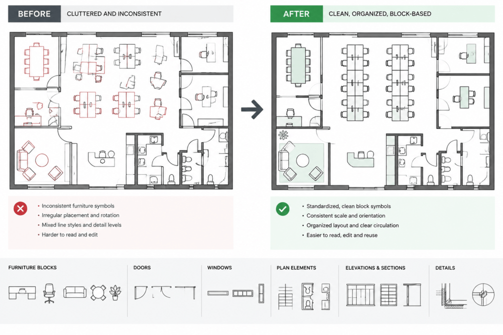 Office Furniture CAD Blocks: Free DWG Files for AutoCAD Design architectural CAD illustration