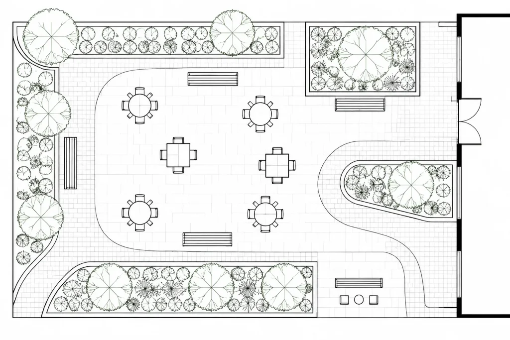 Outdoor Furniture CAD Blocks: Free DWG Files for AutoCAD Design architectural CAD illustration