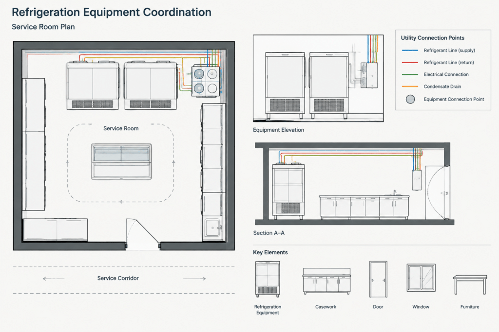 Refrigeration Equipment CAD Blocks: Free AutoCAD DWG Files architectural CAD illustration