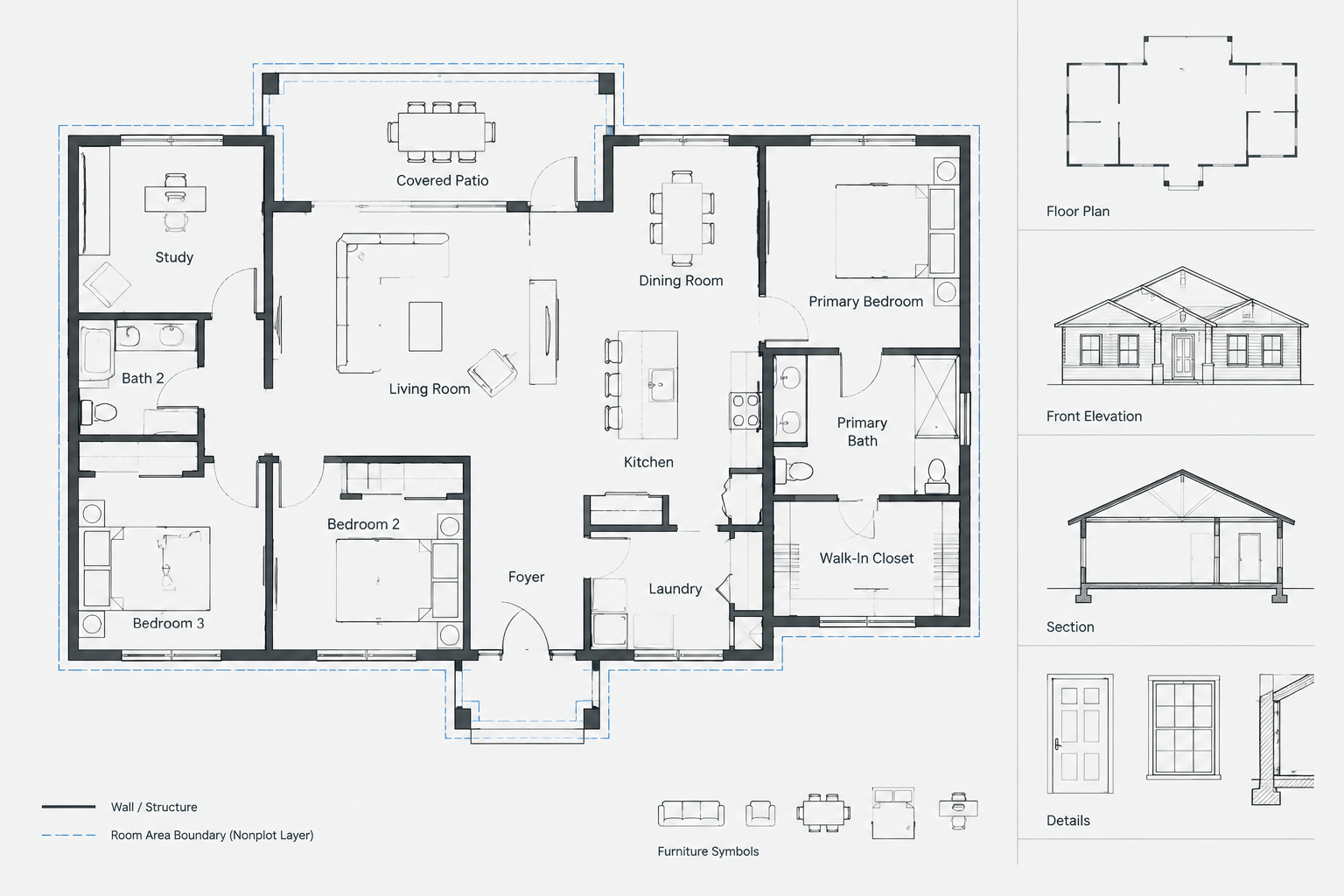 Room Tags and Area Boundaries in Architectural CAD: A Coordination Workflow