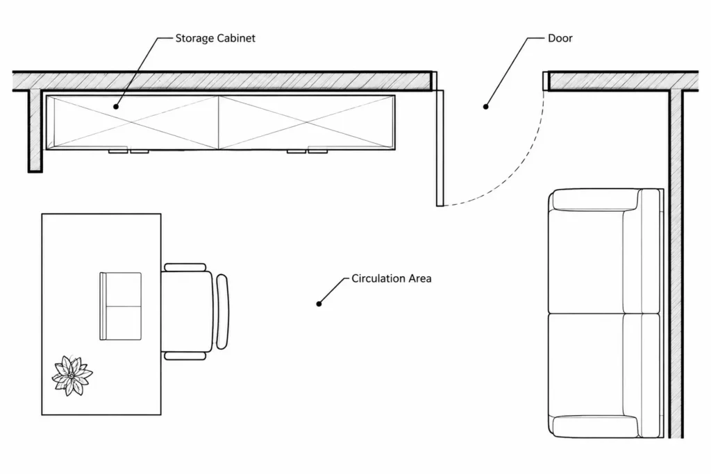 Storage Cabinet CAD Block DWG Download | AutoCAD Drawing Files architectural CAD illustration