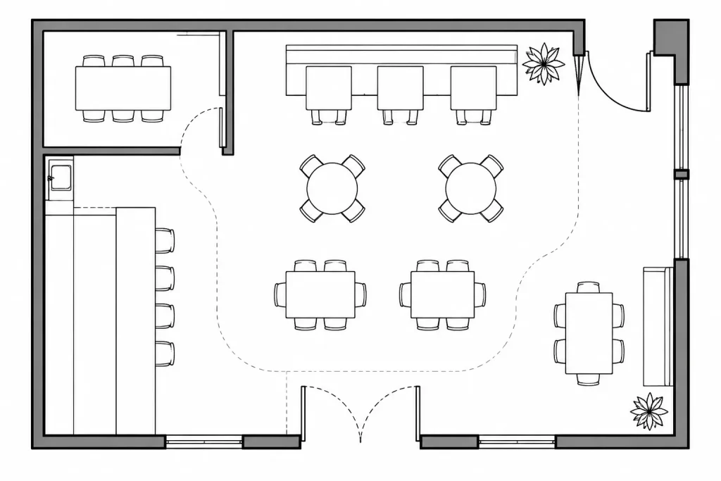Tables and Chairs CAD Blocks – Free DWG Files for AutoCAD architectural CAD illustration