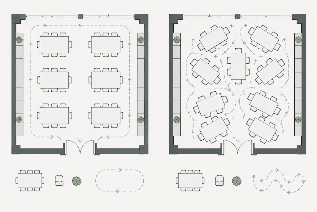 Tables and Chairs CAD Blocks – Free DWG Files for AutoCAD architectural CAD illustration