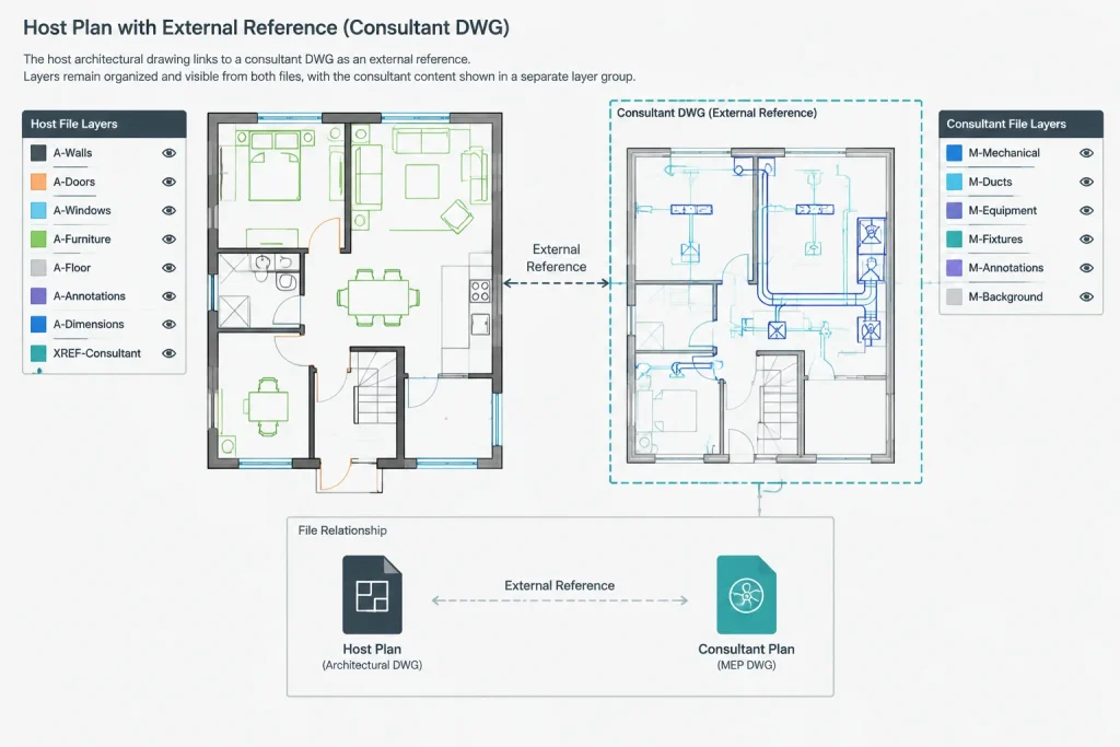 Xref, PDF Underlay, or Raster Image? Choosing a Reference Method in Architectural CAD architectural CAD illustration