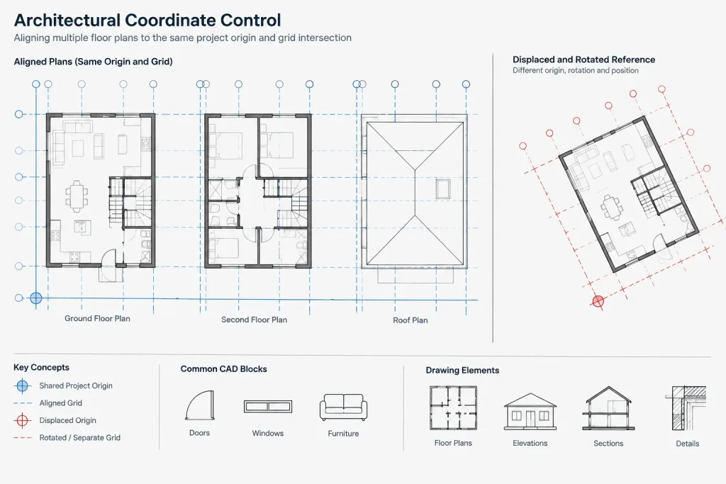 Architectural CAD Base Plans: A Practical Workflow for Coordinated Discipline Backgrounds architectural CAD illustration