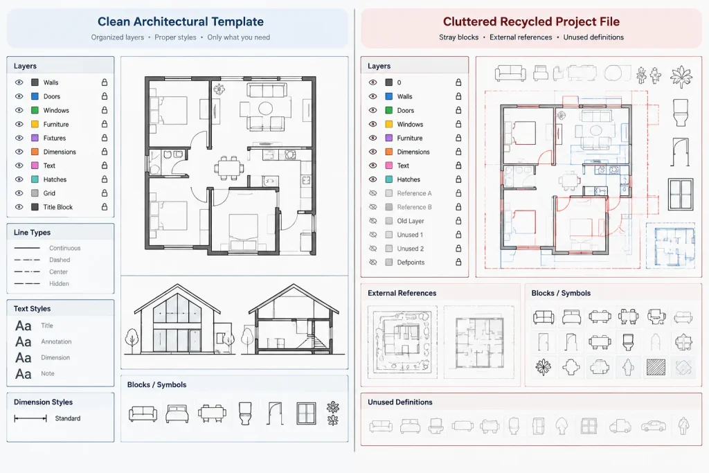 Architectural CAD Drawing Templates: A Practical Setup and Maintenance Workflow architectural CAD illustration