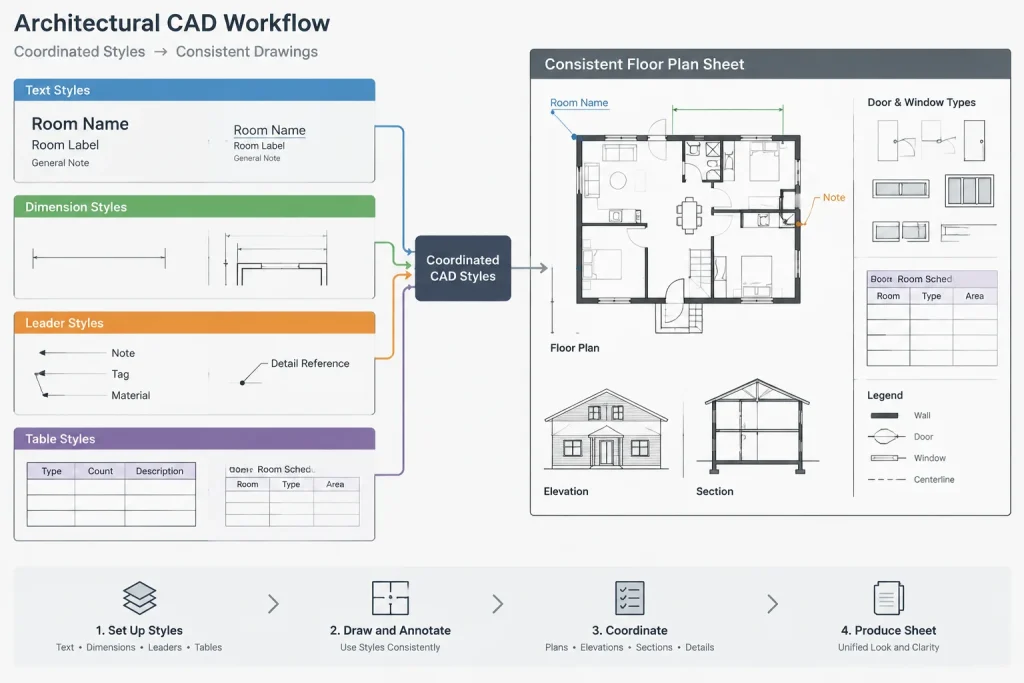 Architectural CAD Drawing Templates: A Practical Setup and Maintenance Workflow architectural CAD illustration