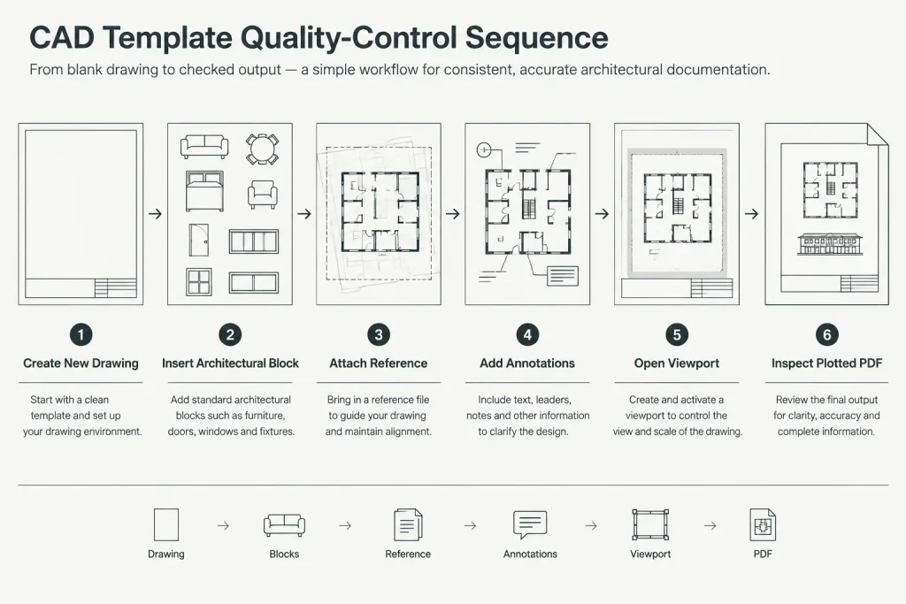 Architectural CAD Drawing Templates: A Practical Setup and Maintenance Workflow architectural CAD illustration