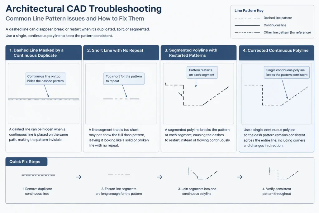 Architectural CAD Linetypes: A Practical Setup and Troubleshooting Guide architectural CAD illustration