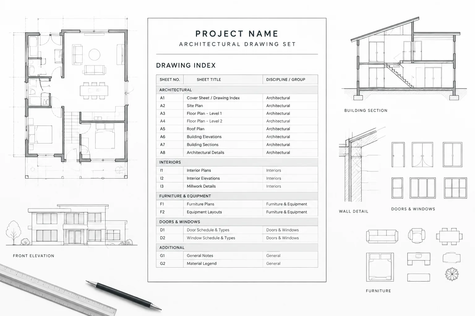 Architectural Drawing Index in CAD: A Practical Sheet List Coordination Workflow