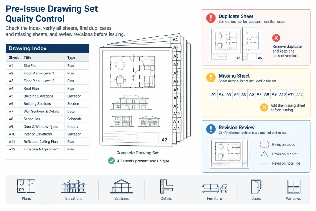 Architectural Drawing Index in CAD: A Practical Sheet List Coordination Workflow architectural CAD illustration