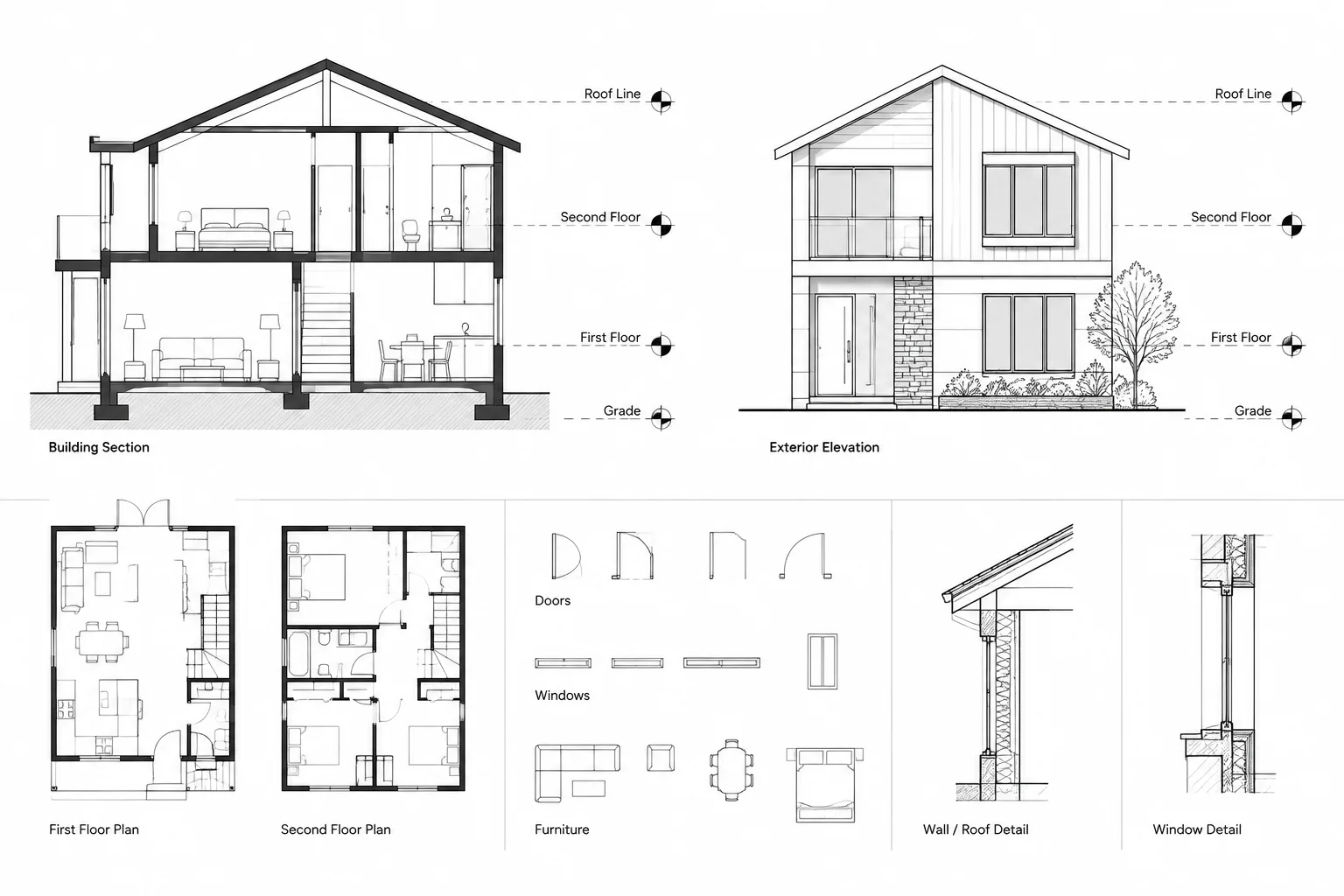 Architectural Level Datums in CAD: Coordinating Plans, Sections, and Elevations