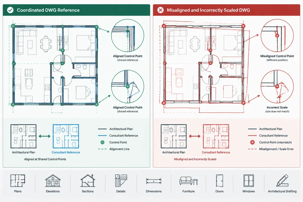 AutoCAD Drawing Units for Architecture: Setup, Verification, and File Coordination architectural CAD illustration