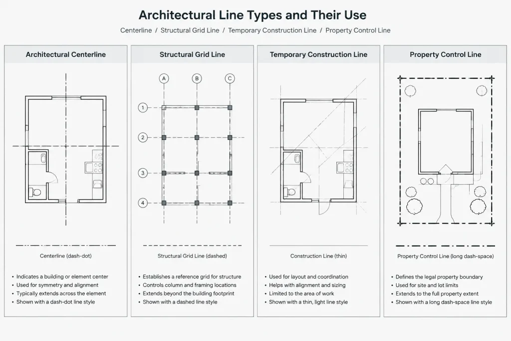 Centerlines in Architectural CAD: A Practical Drafting and Coordination Guide architectural CAD illustration