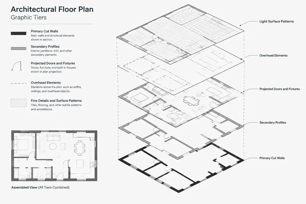 Floor Plan Lineweight Hierarchy in Architectural CAD: A Practical Graphics Workflow architectural CAD illustration