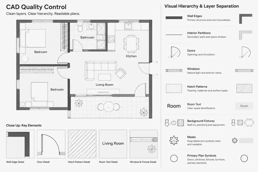 Halftone Backgrounds in Architectural CAD: A Clear Graphics and Coordination Workflow architectural CAD illustration