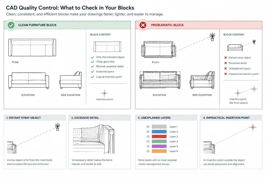 How to Build and Maintain an Architectural CAD Block Library architectural CAD illustration
