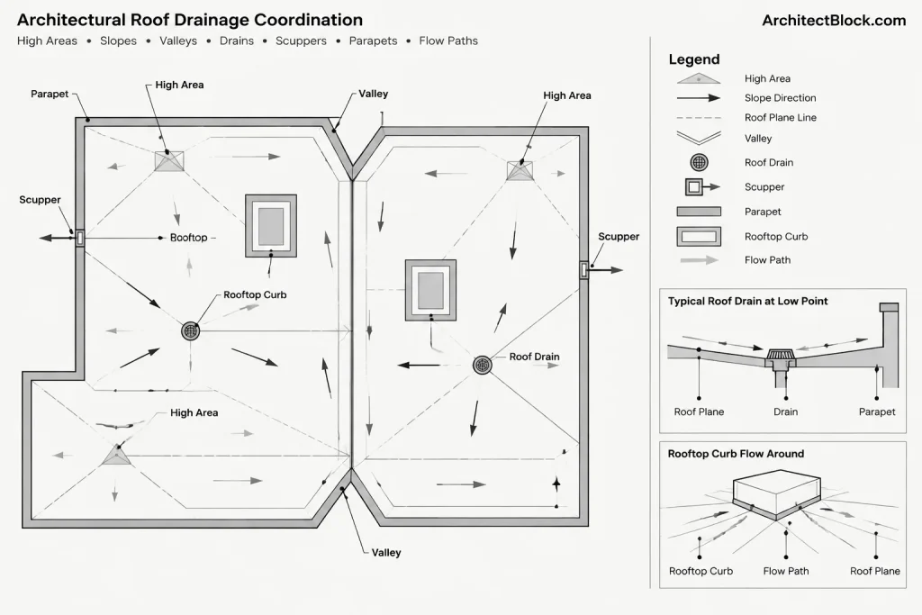 How to Draft and Coordinate an Architectural Roof Plan in CAD architectural CAD illustration
