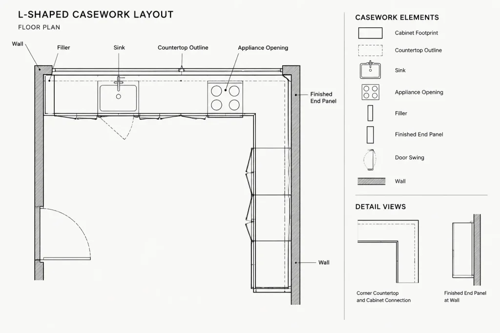 How to Draft and Coordinate Architectural Casework in CAD architectural CAD illustration