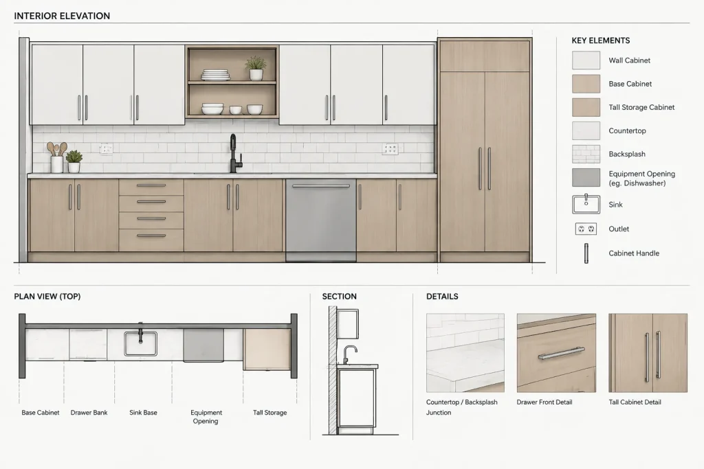 How to Draft and Coordinate Architectural Casework in CAD architectural CAD illustration