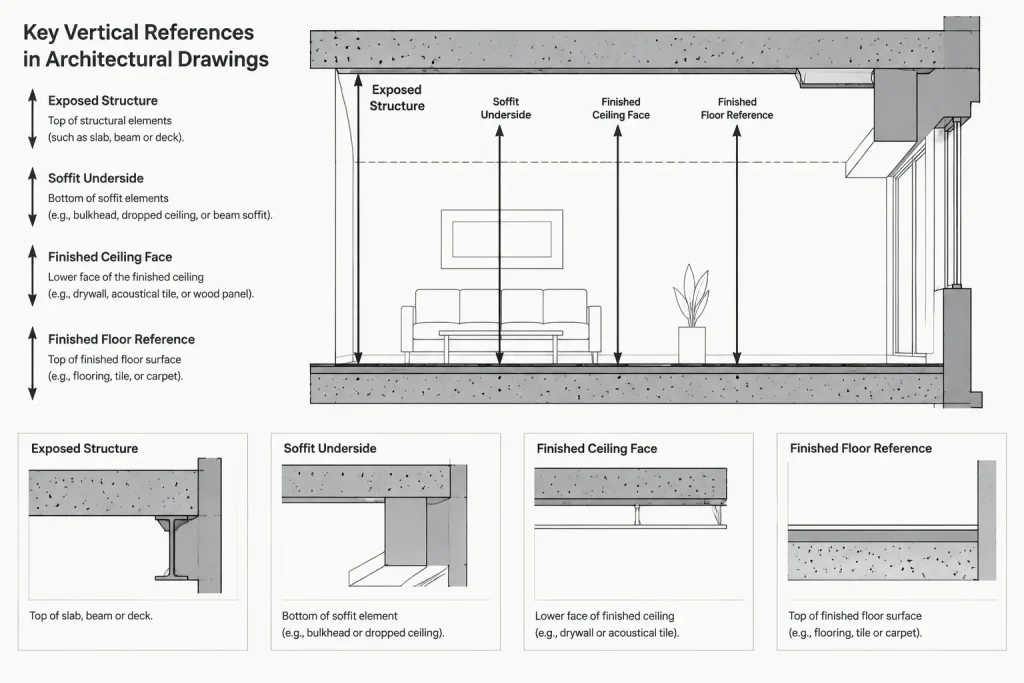 How to Draft and Coordinate Ceiling Heights in Architectural CAD architectural CAD illustration