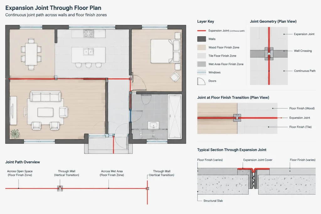 How to Draft and Coordinate Expansion Joints in Architectural CAD architectural CAD illustration