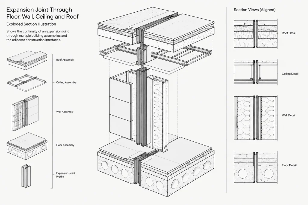 How to Draft and Coordinate Expansion Joints in Architectural CAD architectural CAD illustration