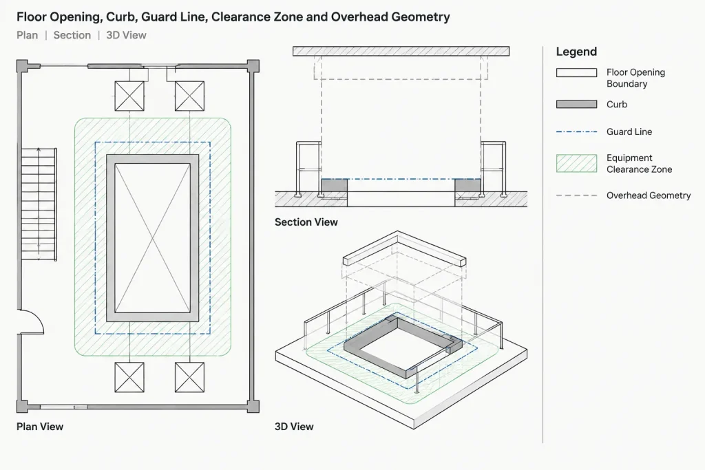How to Draft and Coordinate Floor Openings in Architectural CAD architectural CAD illustration