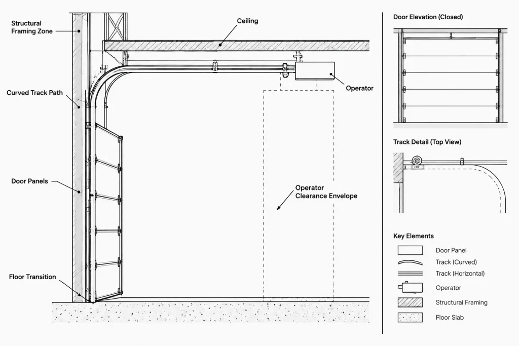 How to Draft and Coordinate Overhead Doors in Architectural CAD architectural CAD illustration