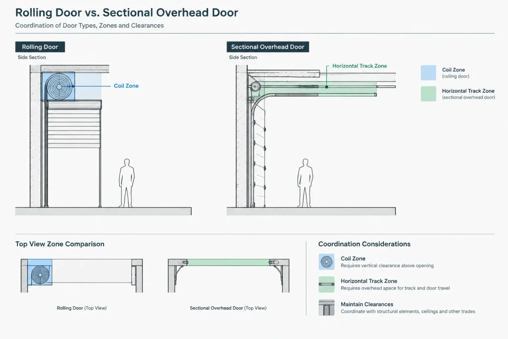 How to Draft and Coordinate Overhead Doors in Architectural CAD architectural CAD illustration