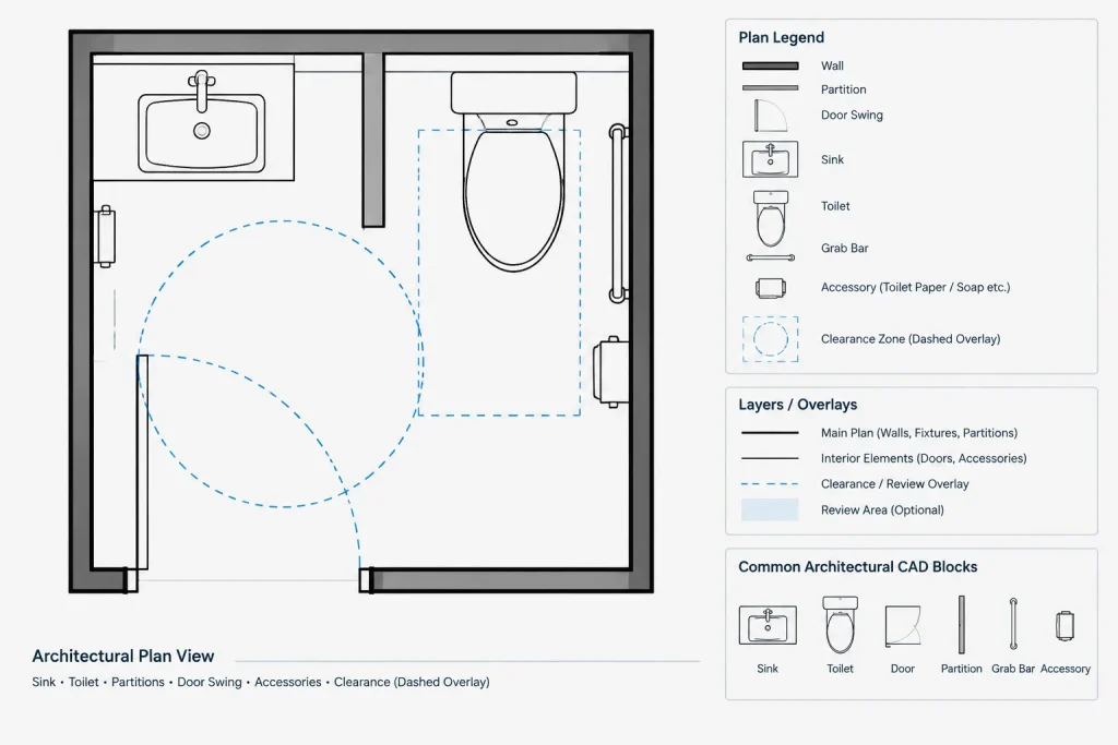 How to Draft and Coordinate Plumbing Fixture Layouts in Architectural CAD architectural CAD illustration